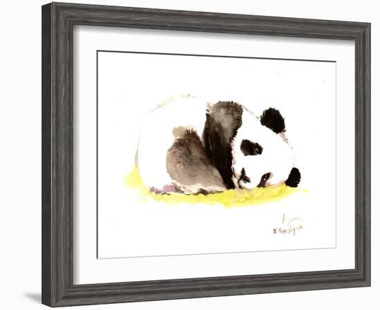 Sleeping Baby Panda-Suren Nersisyan-Framed Art Print