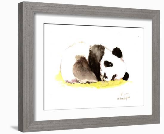 Sleeping Baby Panda-Suren Nersisyan-Framed Art Print