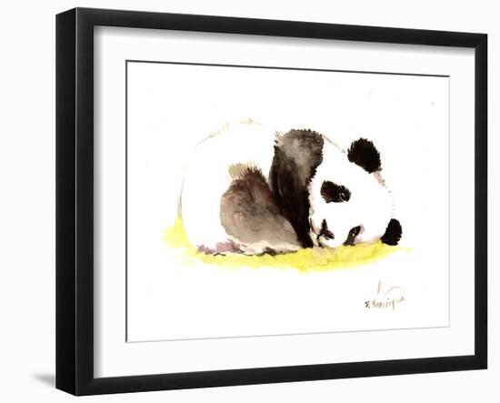 Sleeping Baby Panda-Suren Nersisyan-Framed Art Print