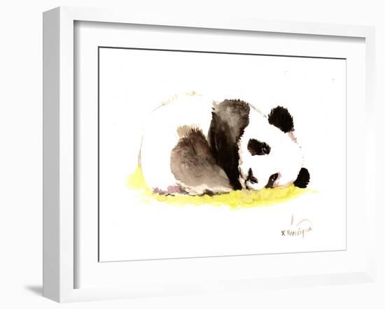 Sleeping Baby Panda-Suren Nersisyan-Framed Art Print