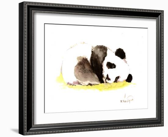 Sleeping Baby Panda-Suren Nersisyan-Framed Art Print