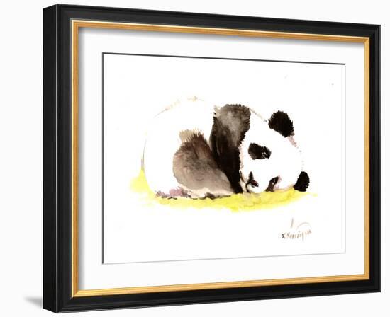 Sleeping Baby Panda-Suren Nersisyan-Framed Art Print