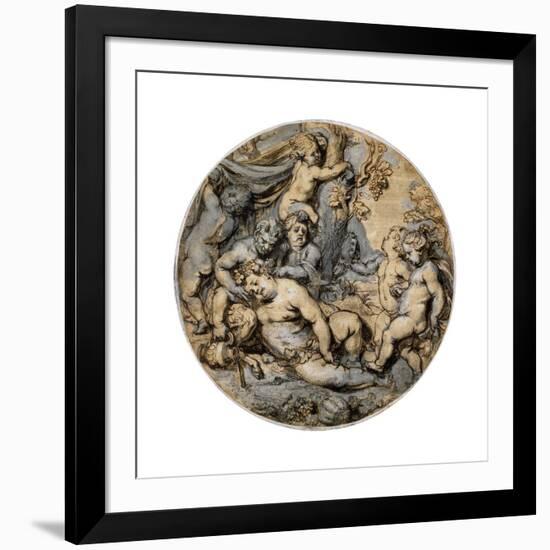 Sleeping Bacchus, 17th Century-Abraham Jansz van Diepenbeeck-Framed Giclee Print