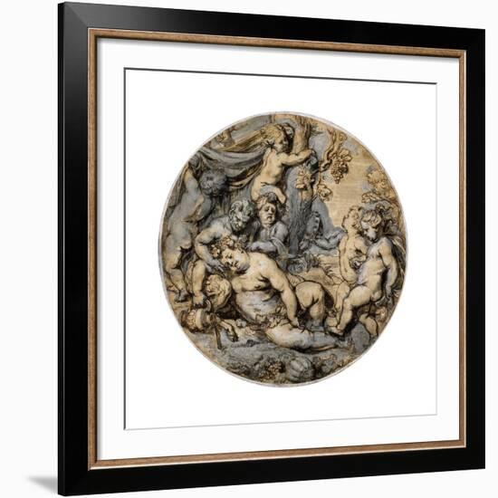 Sleeping Bacchus, 17th Century-Abraham Jansz van Diepenbeeck-Framed Giclee Print