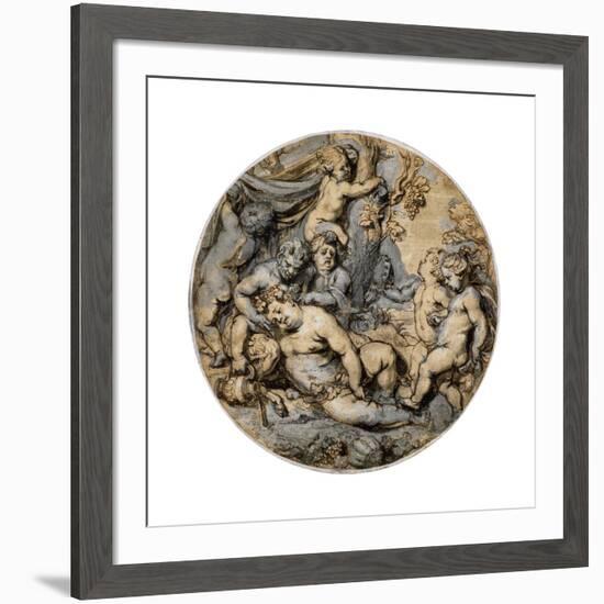 Sleeping Bacchus, 17th Century-Abraham Jansz van Diepenbeeck-Framed Giclee Print