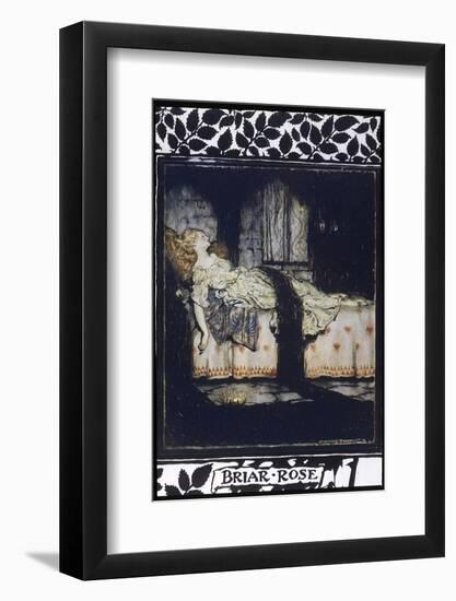 Sleeping Beauty aka Briar Rose Asleep-Arthur Rackham-Framed Photographic Print