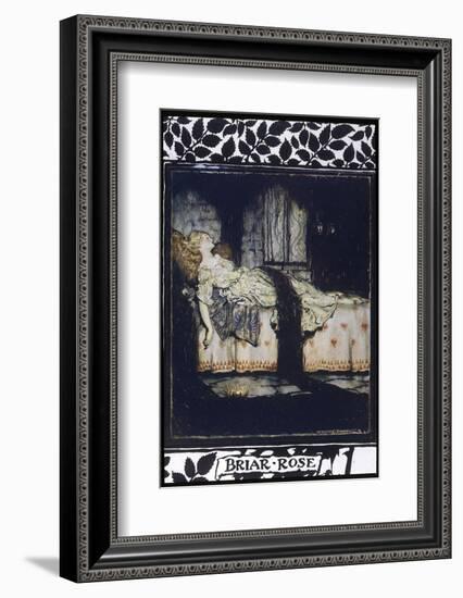 Sleeping Beauty aka Briar Rose Asleep-Arthur Rackham-Framed Photographic Print