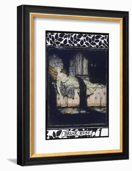 Sleeping Beauty aka Briar Rose Asleep-Arthur Rackham-Framed Photographic Print