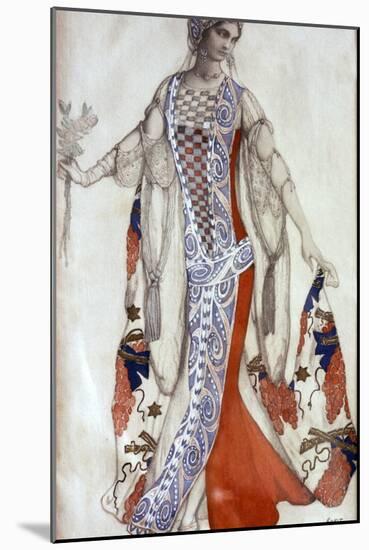 Sleeping Beauty, Ballet Costume Design, C1913-Leon Bakst-Mounted Giclee Print