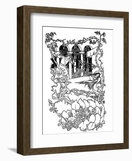 Sleeping Beauty illustrated by Walter Crane-Walter Crane-Framed Giclee Print