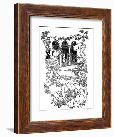 Sleeping Beauty illustrated by Walter Crane-Walter Crane-Framed Giclee Print