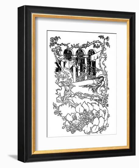 Sleeping Beauty illustrated by Walter Crane-Walter Crane-Framed Giclee Print