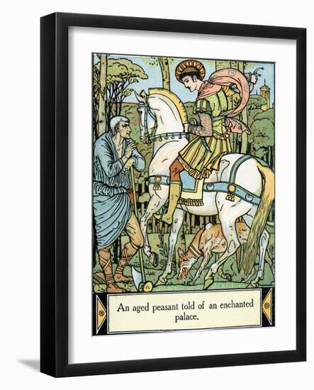 Sleeping Beauty illustrated by Walter Crane-Walter Crane-Framed Giclee Print