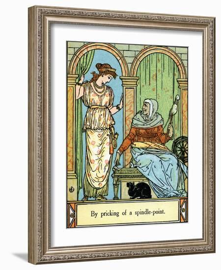 Sleeping Beauty illustrated by Walter Crane-Walter Crane-Framed Giclee Print