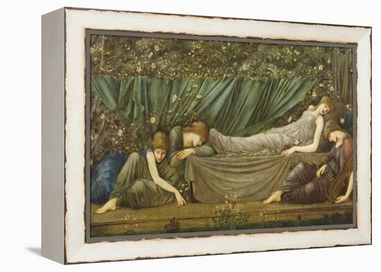 Sleeping Beauty, Illustration from 'The Legend of the Briar Rose', 1871-72-Edward Burne-Jones-Framed Premier Image Canvas