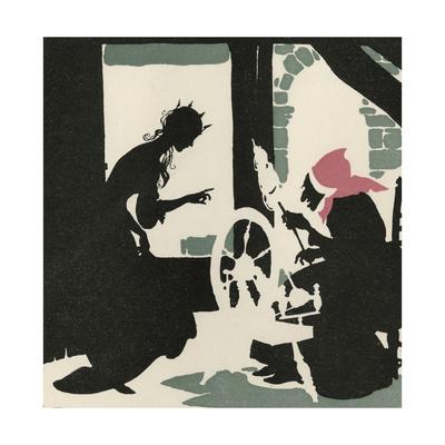 Sleeping Beauty Pricks Her Finger Giclee Print By Arthur Rackham Art Com