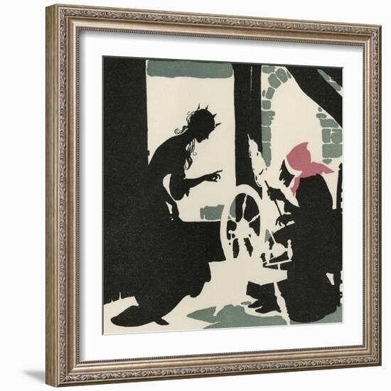 Sleeping Beauty Pricks Her Finger-Arthur Rackham-Framed Photographic Print