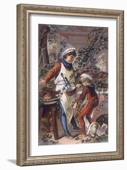 Sleeping Beauty: The Castle Kitchens, Where the Cook is Asleep-Jouvet-Framed Giclee Print