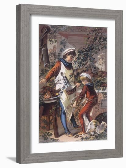 Sleeping Beauty: The Castle Kitchens, Where the Cook is Asleep-Jouvet-Framed Giclee Print