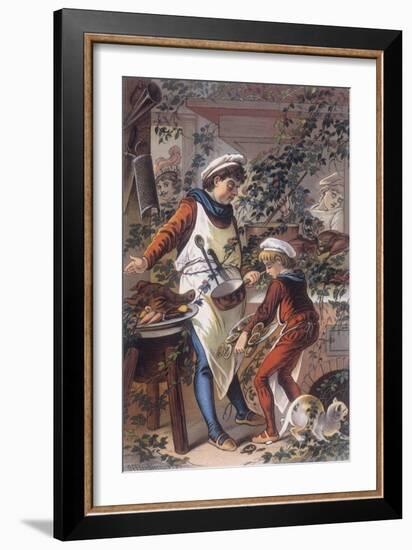 Sleeping Beauty: The Castle Kitchens, Where the Cook is Asleep-Jouvet-Framed Giclee Print