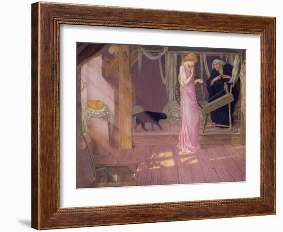 Sleeping Beauty: the Princess Pricks Her Finger-Carl Frederic Aagaard-Framed Giclee Print