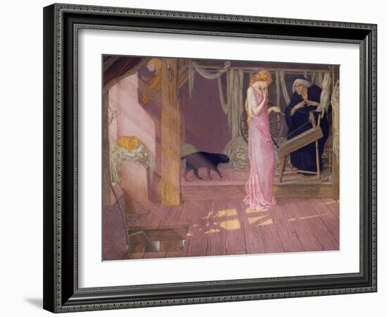 Sleeping Beauty: the Princess Pricks Her Finger-Carl Frederic Aagaard-Framed Giclee Print