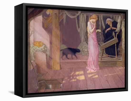 Sleeping Beauty: the Princess Pricks Her Finger-Carl Frederic Aagaard-Framed Premier Image Canvas