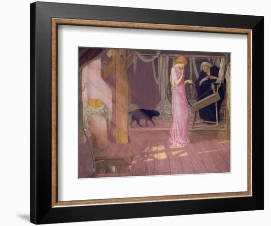 Sleeping Beauty: the Princess Pricks Her Finger-Carl Frederic Aagaard-Framed Giclee Print