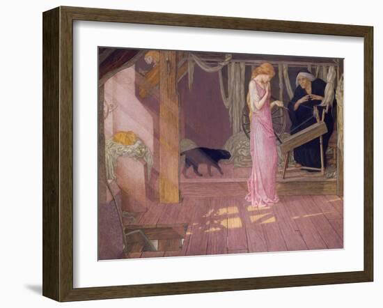 Sleeping Beauty: the Princess Pricks Her Finger-Carl Frederic Aagaard-Framed Giclee Print