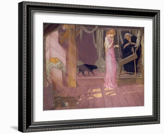 Sleeping Beauty: the Princess Pricks Her Finger-Carl Frederic Aagaard-Framed Giclee Print