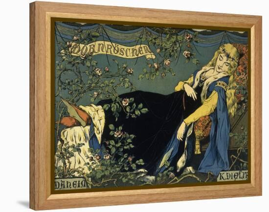 Sleeping Beauty-Konrad Dielitz-Framed Premier Image Canvas