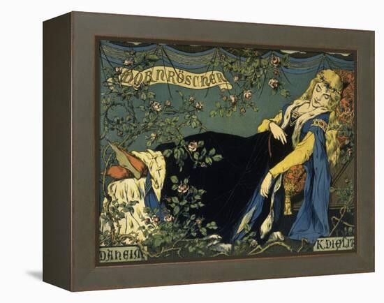 Sleeping Beauty-Konrad Dielitz-Framed Premier Image Canvas