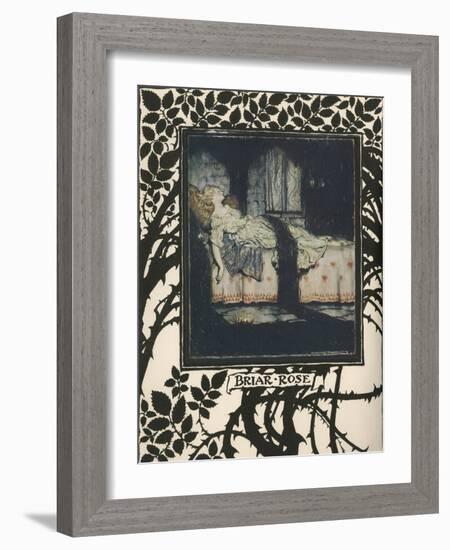 Sleeping Beauty-Arthur Rackham-Framed Photographic Print