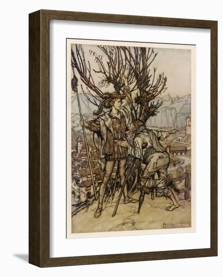 Sleeping Beauty-Arthur Rackham-Framed Art Print