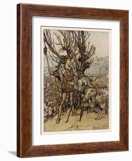 Sleeping Beauty-Arthur Rackham-Framed Art Print