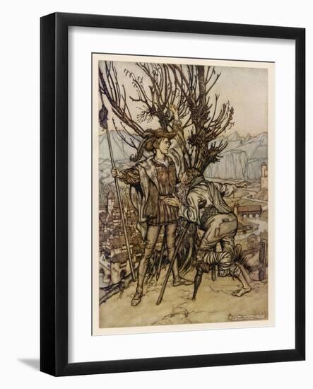 Sleeping Beauty-Arthur Rackham-Framed Art Print