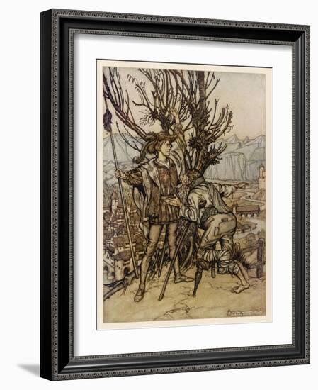 Sleeping Beauty-Arthur Rackham-Framed Art Print