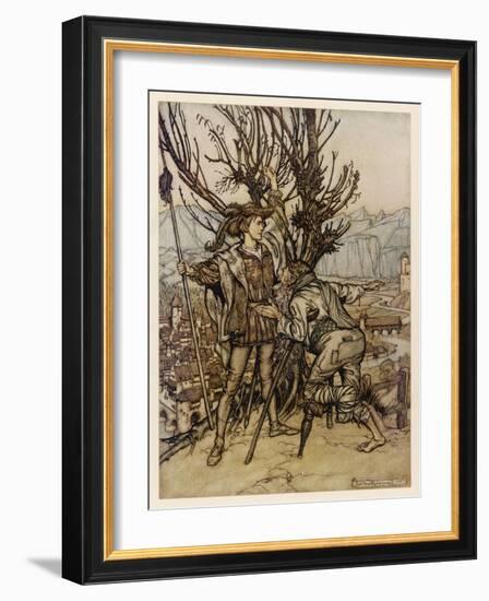 Sleeping Beauty-Arthur Rackham-Framed Art Print