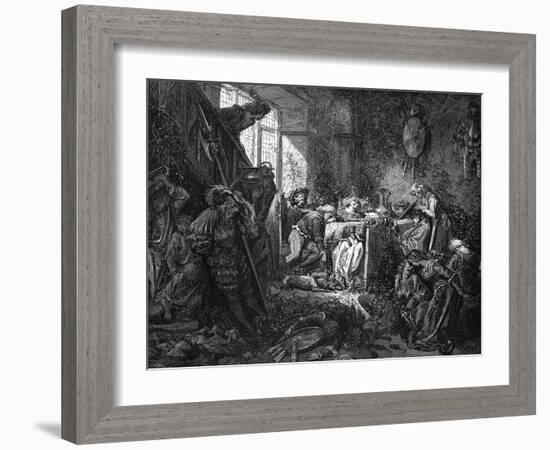 Sleeping Beauty-Gustave Doré-Framed Art Print