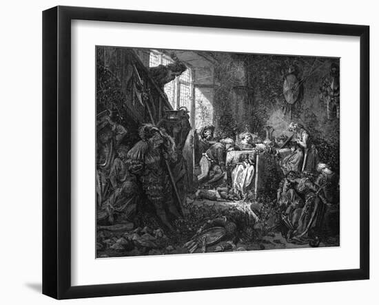 Sleeping Beauty-Gustave Doré-Framed Art Print