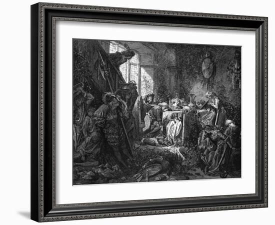 Sleeping Beauty-Gustave Doré-Framed Art Print