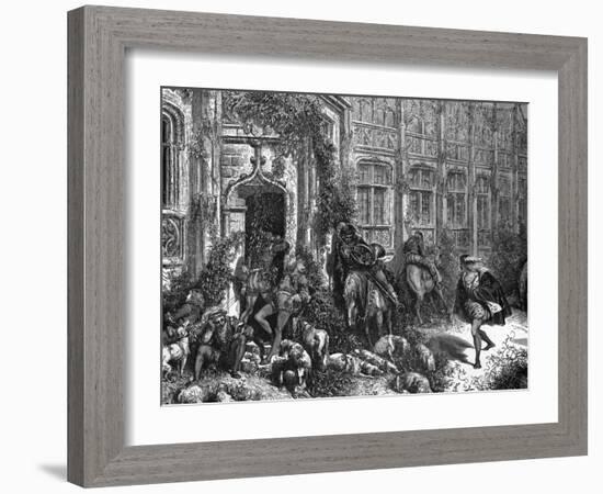 Sleeping Beauty-Gustave Doré-Framed Art Print