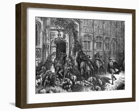 Sleeping Beauty-Gustave Doré-Framed Art Print