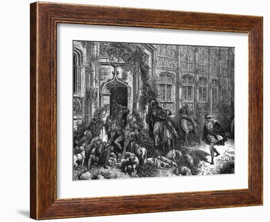 Sleeping Beauty-Gustave Doré-Framed Art Print