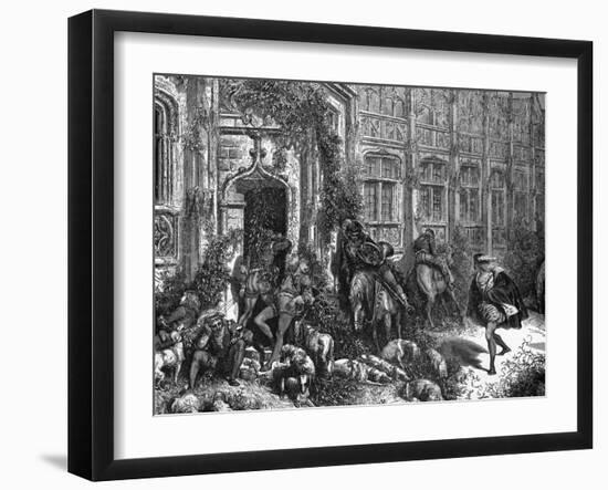 Sleeping Beauty-Gustave Doré-Framed Art Print