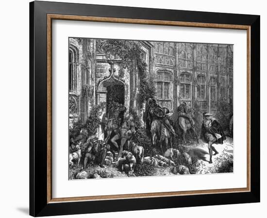 Sleeping Beauty-Gustave Doré-Framed Art Print