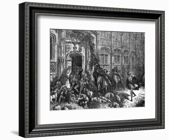 Sleeping Beauty-Gustave Doré-Framed Art Print