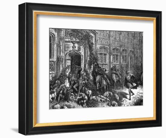 Sleeping Beauty-Gustave Doré-Framed Art Print