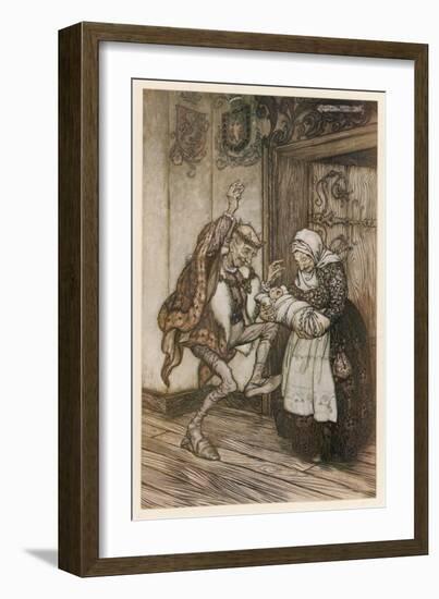 Sleeping Beauty-Arthur Rackham-Framed Art Print