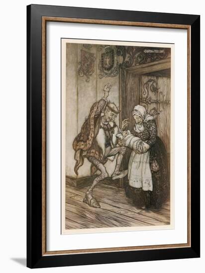 Sleeping Beauty-Arthur Rackham-Framed Art Print